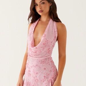 Peppermayo Pink Halter Dress